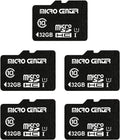 32GB Class 10 Microsdhc Flash Memory Card with Adapter, 5Pack | 80Mb/S Read Speed, U1 A1 Rated, for Security Camera, Smartphone, Drone, Tablet, PC