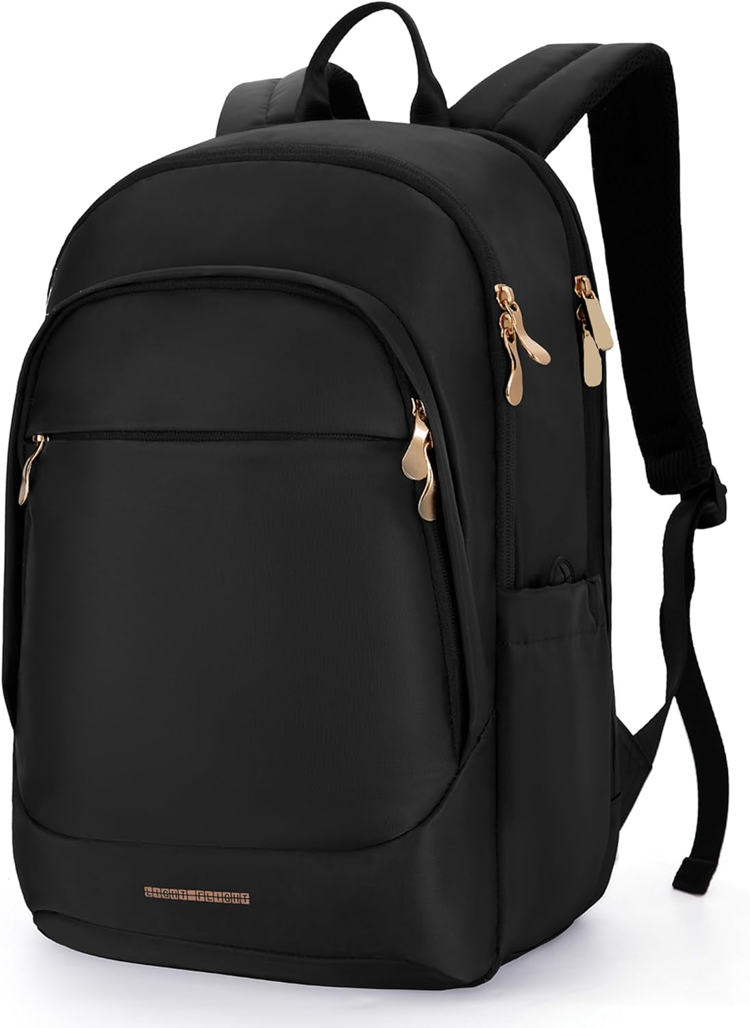 Travel Backpack for Women, 15.6 Inch Laptop Daypack | Fits 15.6 Inch Laptop, Personal Carry-On Size, Water Resistant Nylon, Gold Zipper, Commute Daypack for College Travel Work