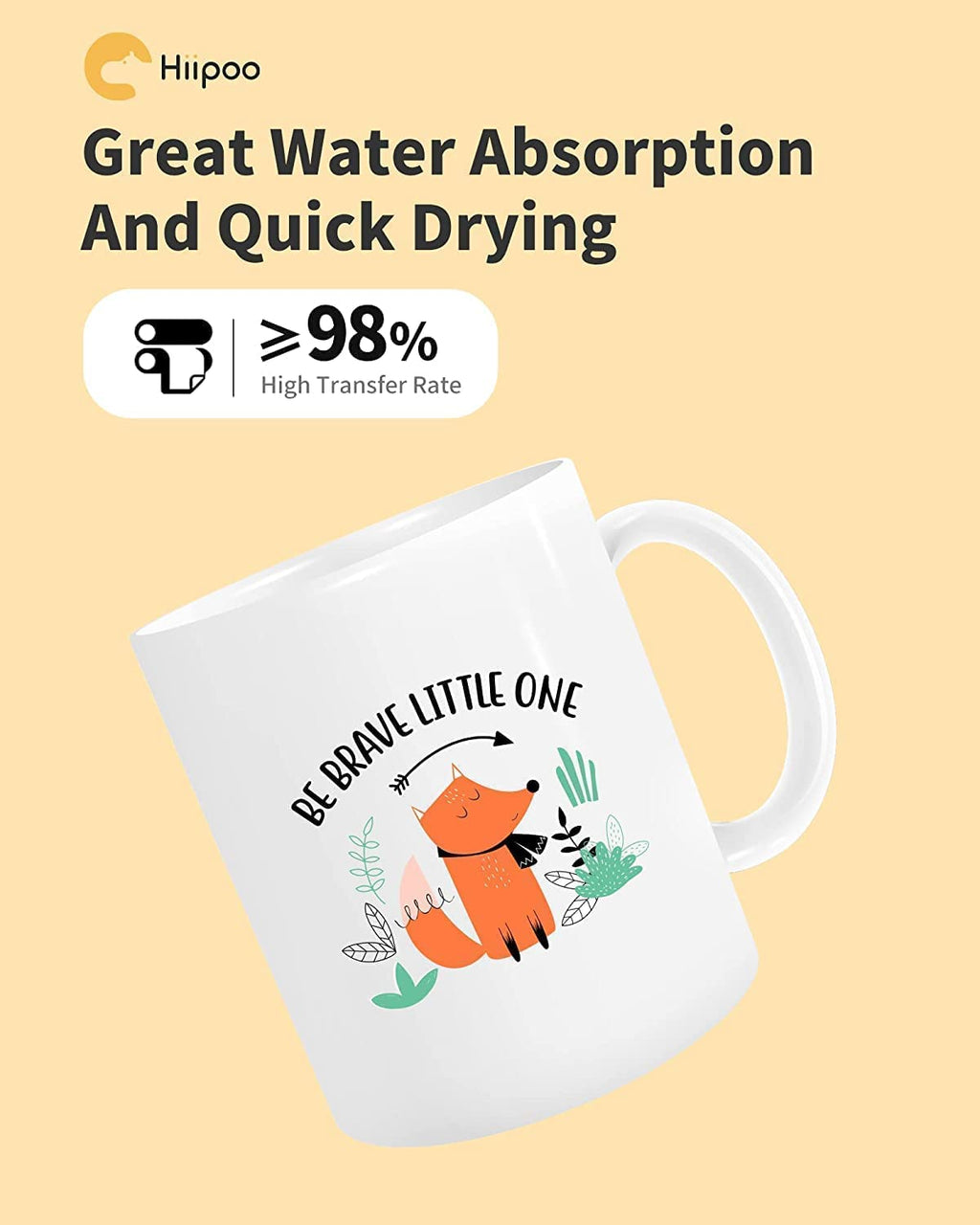 Sublimation Paper 8.5X11 Inch, Work with Sublimation Ink and E Sawgrass Inkjet Printers for Mugs T-Shirts Light Fabric and Other Sublimation Blanks (110 Sheets, 120G)