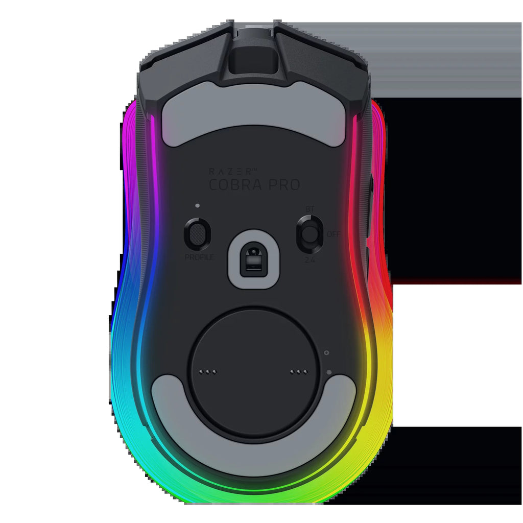 Cobra Pro Lightweight Wireless PC Gaming Mouse with Chroma RGB, Custom Controls, 77G, Black
