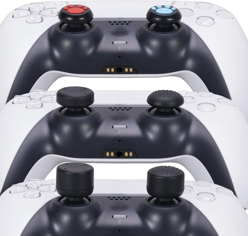 Water Transfer Printing Silicone Thickened Cover Skin Case for PS5 Controller X 1(US Dollars) with Thumb Grips X 10