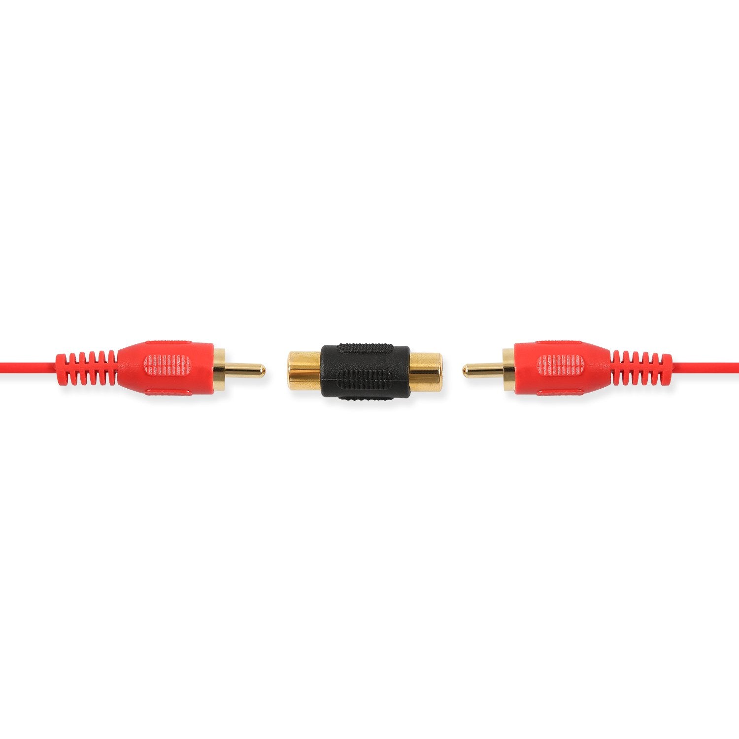 10 Pack RCA Female to Female Coupler Audio Video Gold Adapter | for Phono, Speaker, RCA Cable, Amplifier, Mixing Console, Home Theater Devices, AV Receivers