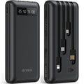 20000Mah Power Bank Portable Charger with Cables Compatible for Iphone, Android Cell Phone