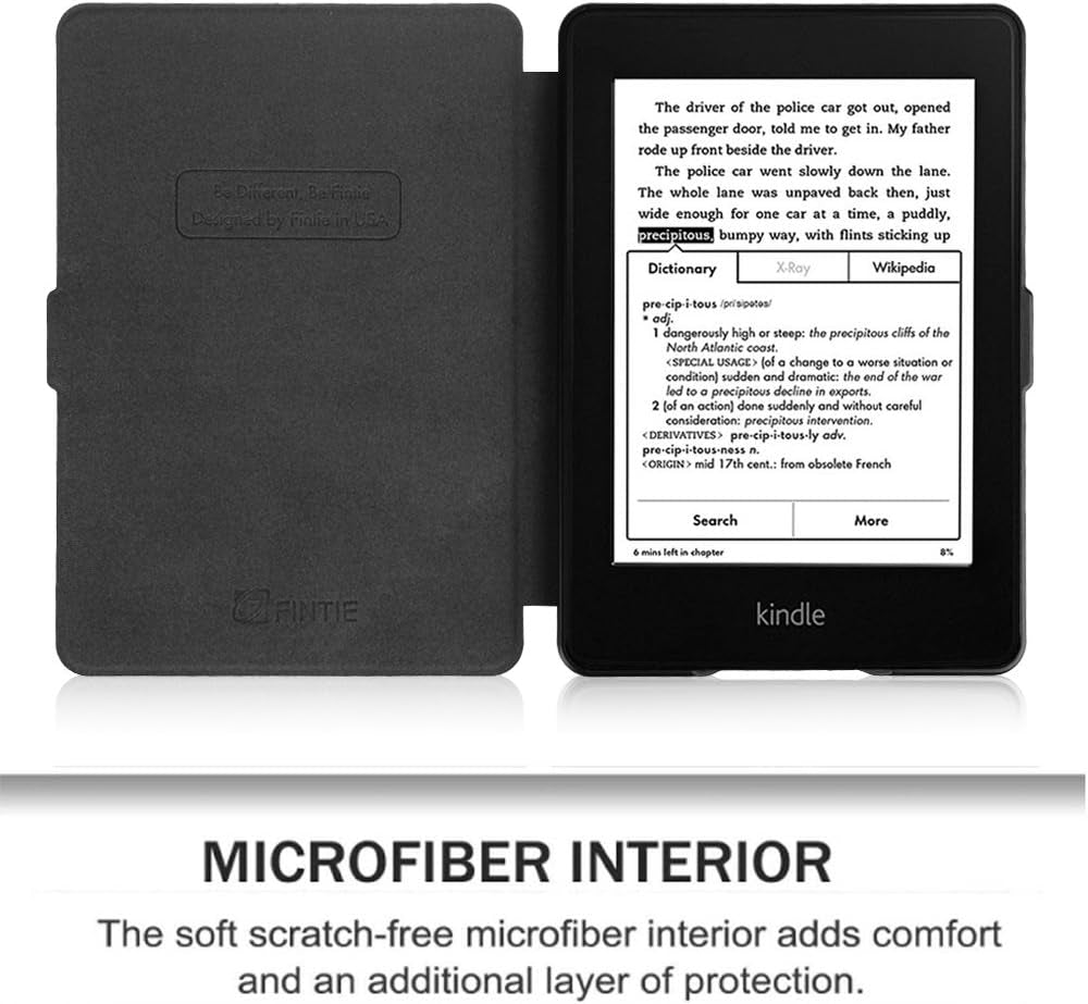 Slimshell Case for 6" Kindle Paperwhite 2012-2017, Turquoise | Slim Lightweight PU Leather Hard Shell Cover, Magnetic Closure, Auto Wake/Sleep, for Kindle Paperwhite Model No.Ey21& DP75SDI