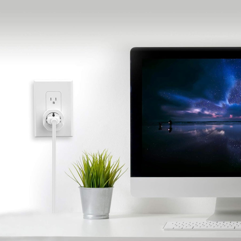 European to US Plug Adapter, EU to US Travel Plug Converter, 1 Pack | Europe to USA Adapter, for Most of EU Spain France Type C E F Plugs to America, Adapter Grounded