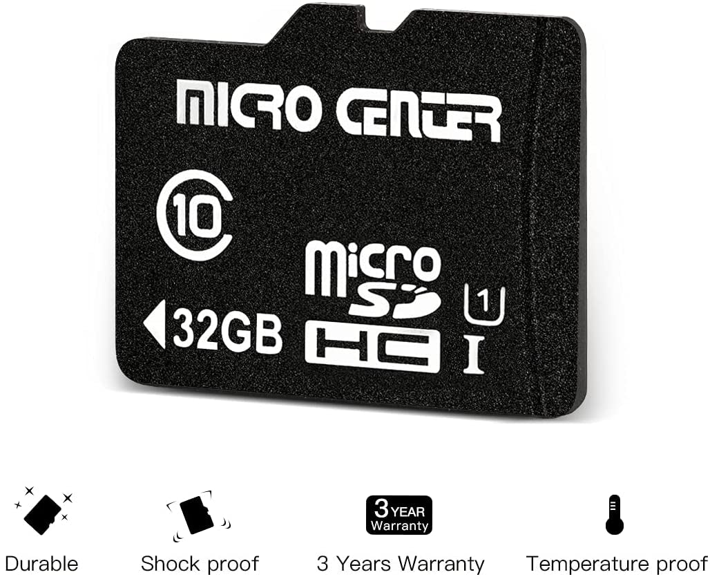 32GB Class 10 Microsdhc Flash Memory Card with Adapter, 5Pack | 80Mb/S Read Speed, U1 A1 Rated, for Security Camera, Smartphone, Drone, Tablet, PC