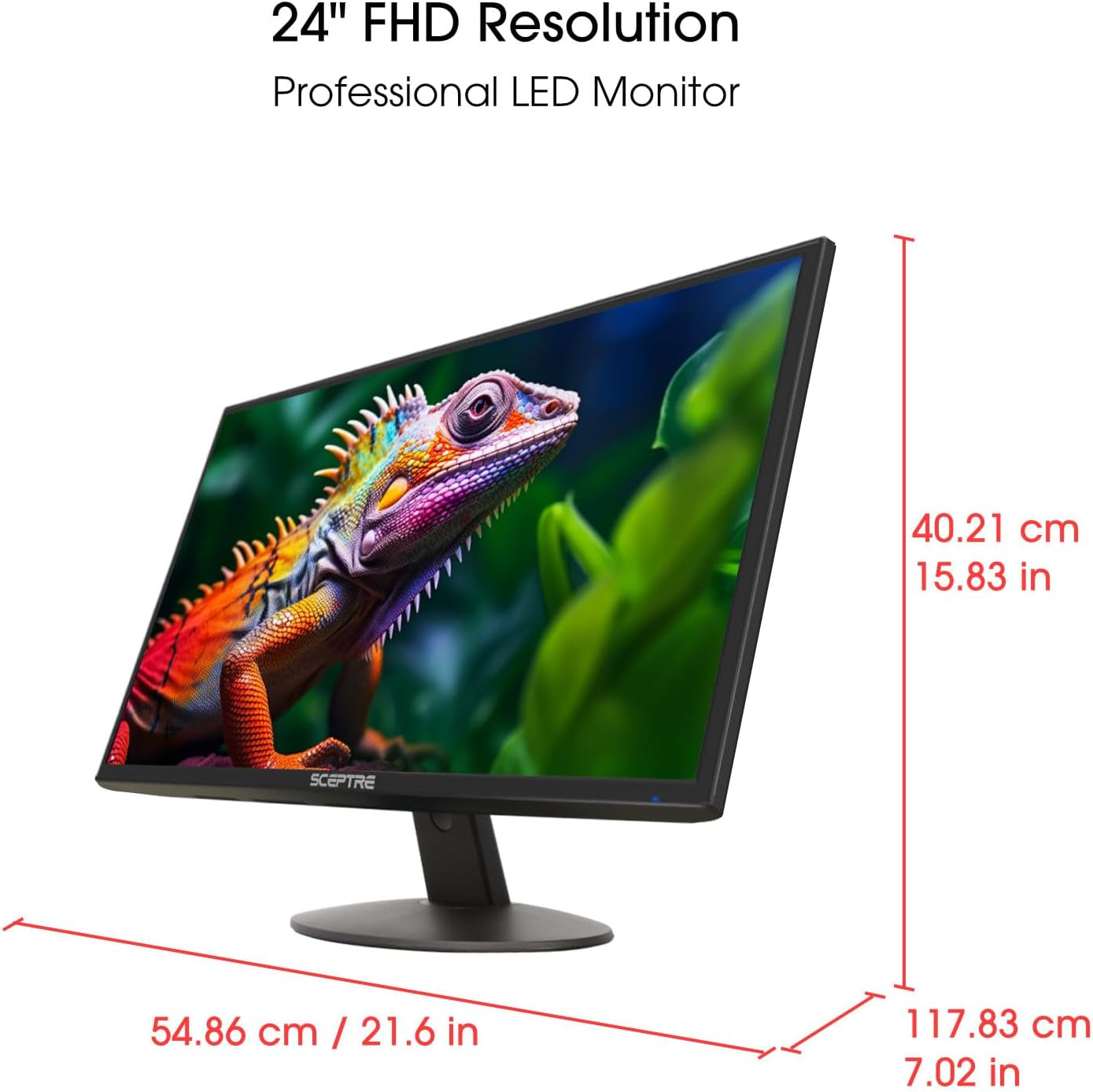 24-Inch Prime Monitor Thin 1080P LED Monitor 99% Srgb 2X HDMI VGA Build-In Speakers, Machine Black (E248W-19203R 2025 Series) | Thin 1080P LED 99% Srgb 2X HDMI VGA Build-In Speakers, Machine Black (Series)