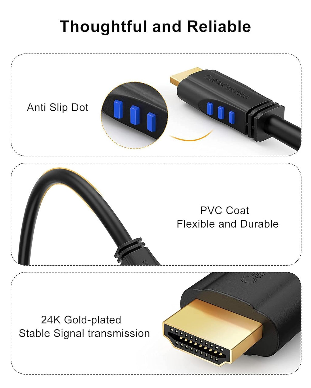 4K 60HZ HDMI Cable Right Angle 90 Degree, Ultra HD, 6Ft Black | High Speed HDMI 2.0 Cable Cord, 18Gbps, 4K@60Hz, Ultra HD, 3D, for PC, Laptop, Monitor, PS5, Blu-Ray, Xbox, Fire TV and More