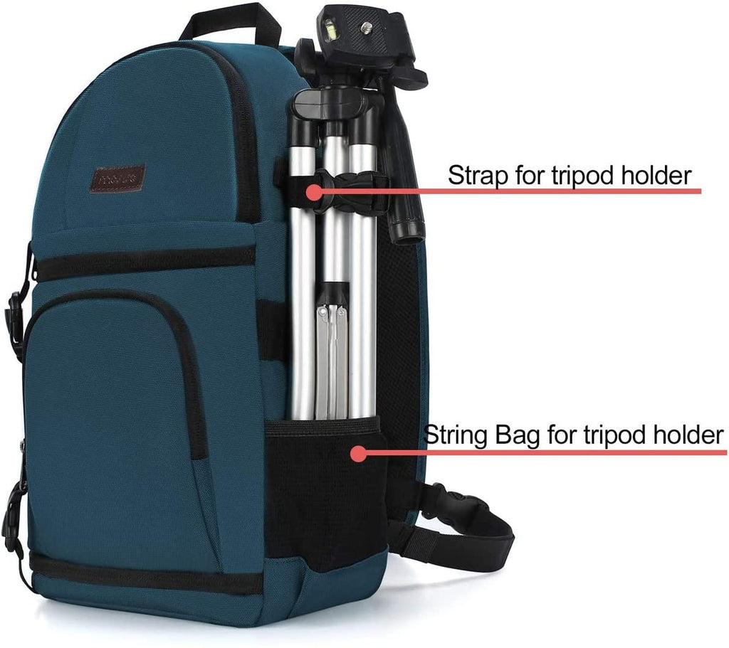 Camera Sling Bag, Photography Shoulder Bag Compact Camera Backpack | Dslr/Slr/Mirrorless Camera, Quick Access, Tripod Holder, Custom Dividers, Compatible with Canon/Nikon/Sony/Fuji,Deep Teal