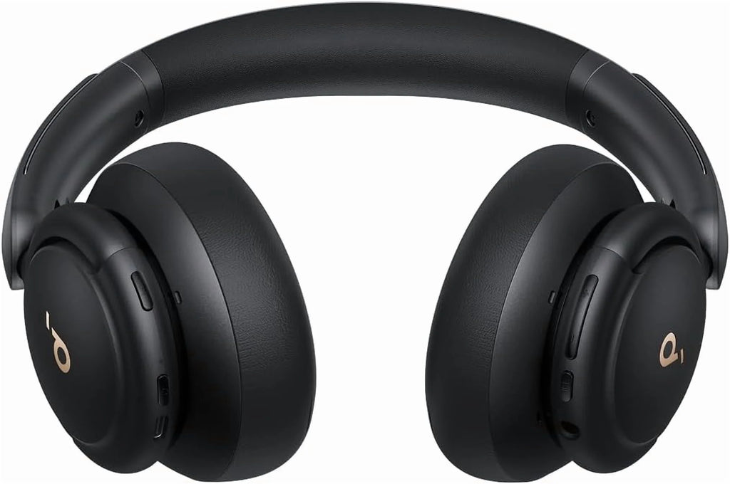 Q30 Hybrid Active Noise Cancelling Headphones, 50H Playtime, Hi-Res Audio, Custom EQ, Bluetooth Multipoint