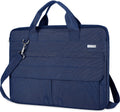 15.6 Inch Laptop Bag with Shoulder Strap, Water-Resistant, Blue | Slim Waterproof Computer Sleeve for Macbook Pro 15/16, Macbook Air 15 and 15-16 Inch HP, Acer, Dell, Lenovo and ASUS Laptops