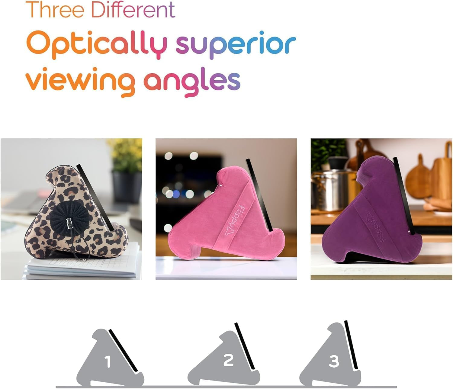 Original Tablet Pillow Stand & Ipad Holder, Gift for Book Lovers & Readers, Multi-Angle Stand with Storage for Lap, Desk & Bed, Compatible with Kindle, Fire, Ipad & Samsung, Bluehue 4.0