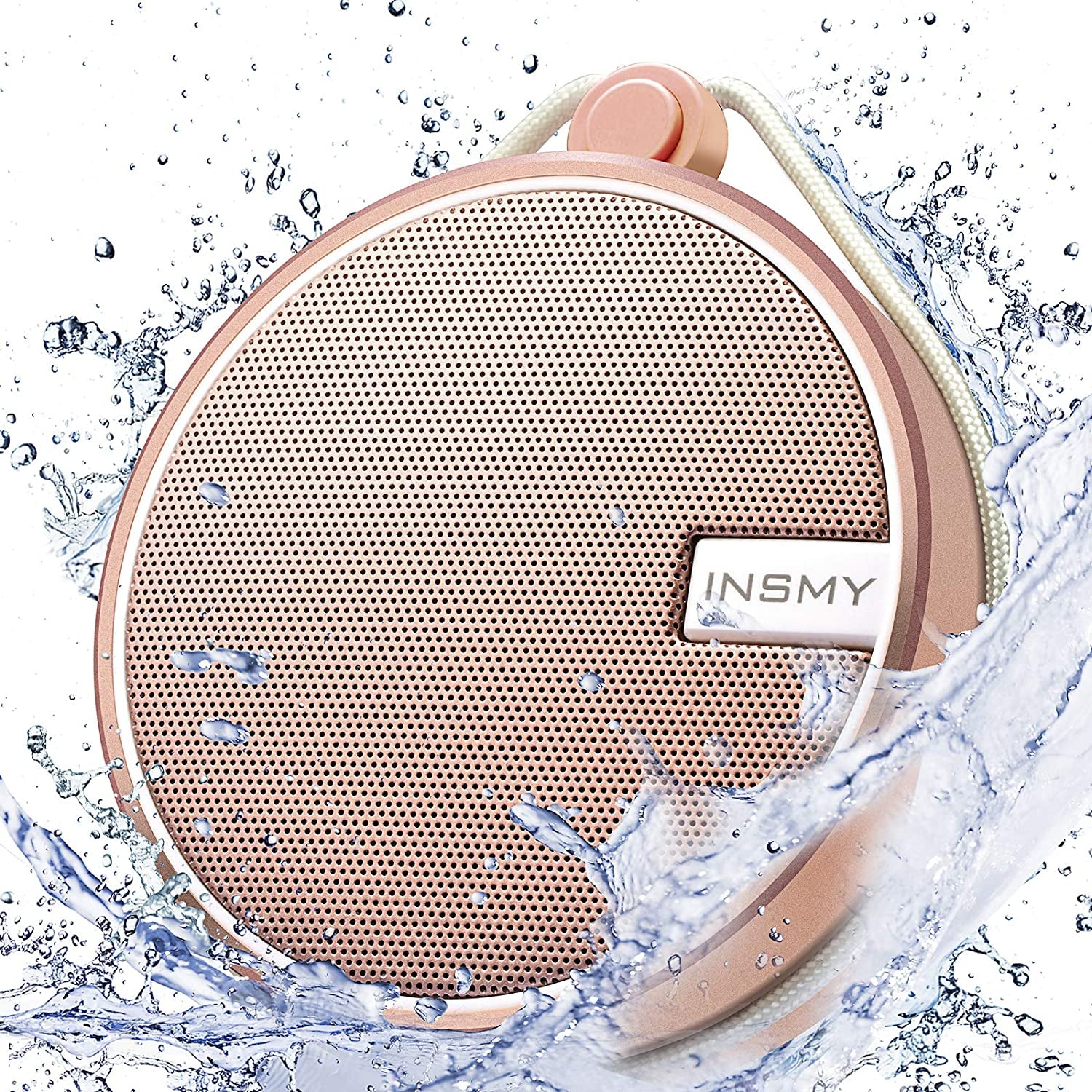C12 IP67 Waterproof Shower Bluetooth Speakers Portable Small Speaker | Speakers Bluetooth Wireless,Loud Clear Sound,Support TF Card,Suction Cup,For Outdoor Kayak Canoe Beach Gift Pink
